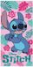 Lilo en Stitch Stitch strandlaken roze 70 x 140 cm Polyester