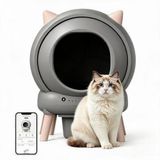Garvee Zelfreinigende kattenbak met hoge rand, 73 l, XXL | Automatische kattenbak, besturing via wifi-app, geurremmend, voor meerdere katten van 0,9 kg tot 15,4 kg