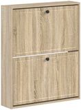 vidaXL Wandgemonteerde Schoenenkast EDE 71 x 17 x 86 cm Bewerkt hout
