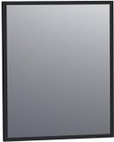 Brauer Onyx Spiegel - 60 cm - Rechthoekig - Zwart Geborsteld Frame