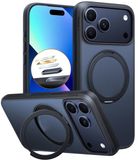 TORRAS Ostand Pro Apple iPhone 17 Pro Max Hoesje 360° MagSafe Stand Noir
