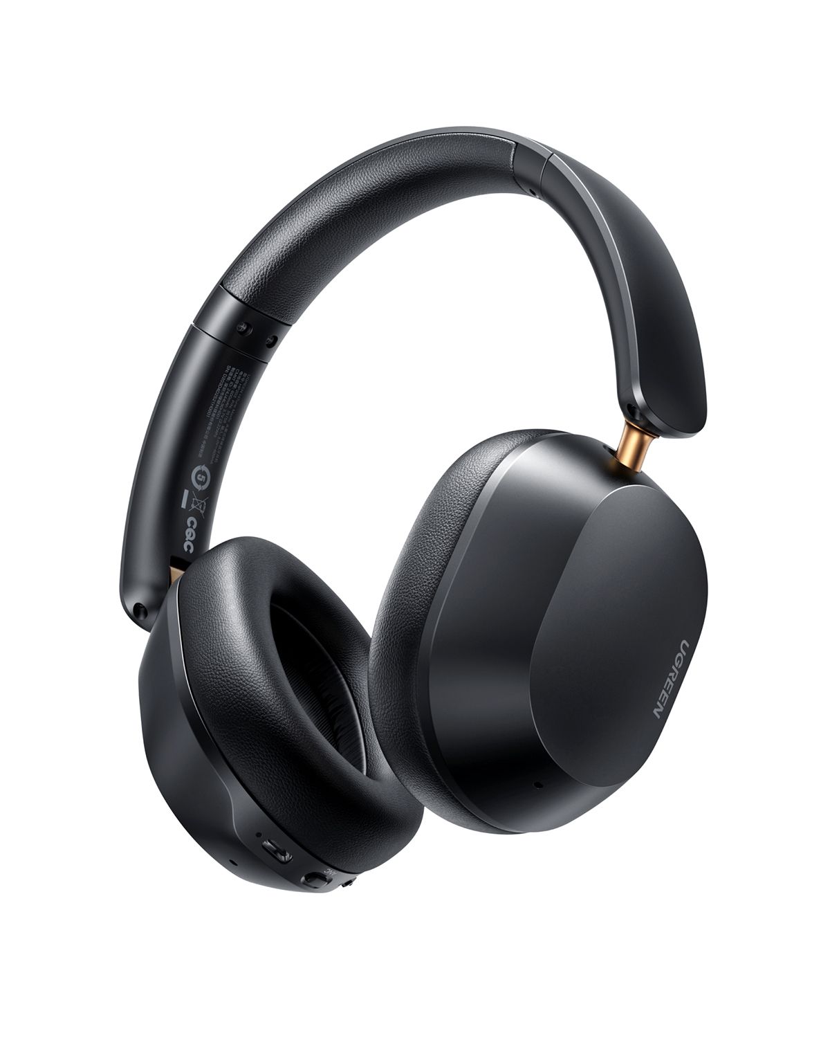 Ugreen Hi Tune Max 5C Draadloze Over Ear Koptelefoon - Noise Cancelling Hoofdtelefoon - Hi-Res Audio - Bluetooth 5.4 - Ingebouwde Microfoon - 75 accuduur - Zwart