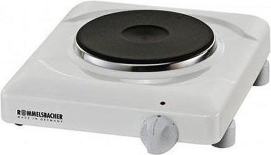 Rommelsbacher THS 1090 - Elektrische kookplaat - 1-pits - Wit