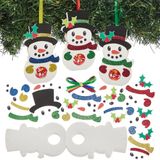 Baker Ross FN612 Sneeuwpop chocoladehouders – set van 8, kerstknutselsets voor kinderen, perfect voor kerstcadeaus en feestartikelen