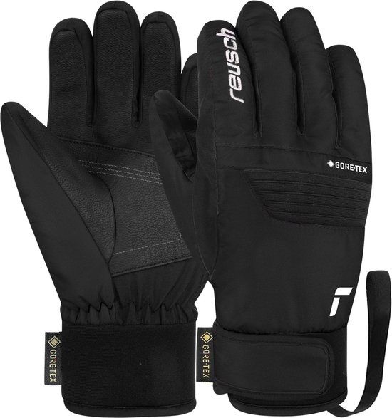 Reusch Bolt CS GTX Junior Handschoenen - Zwart - Wit - Maat 6
