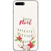 Apple iPhone 7 Plus Zachte Siliconen Case met Lichtgevend Rendier