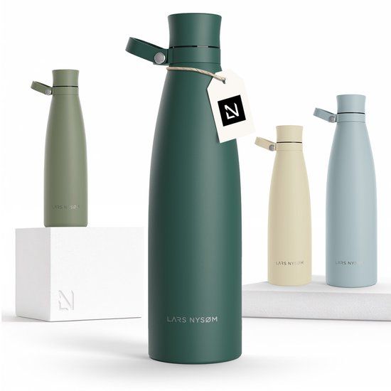 LARS NYSØM Nåde - 1L Stainless Steel Insulated Water Bottle - Pine Green