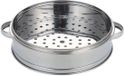 Panier vapeur en acier inoxydable sans marque, 22 cm