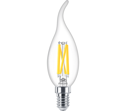Philips LED tipkaarslamp E14 3.4W/927-922 470lm Helder DimTone Cri90