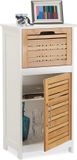 Armoire en bambou blanc avec tiroir