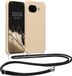 kwmobile étui pour Google Pixel 10a - Étui avec cordon de téléphone - En crème