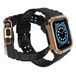 Apple Watch Housse de protection avec bracelet, adapté aux 45/44/42 mm, noir