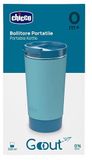 Chicco GoOut Elektrische waterkoker, waterkoker en reisfles, 4 temperaturen (40 °C tot 100 °C) met led-display, fles van roestvrij staal en siliconen hoes, licht en compact