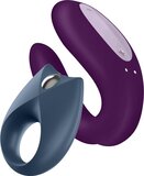 Satisfyer Partnerbox 2 - Paars/Blauw - Oplaadbaar - Apptoys - Partner vibrator