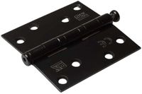 DX Skapa Global B.V. Kogellagerscharnier - Rechte hoeken - 89x89mm - RVS pen - RVS Geborsteld Zwart