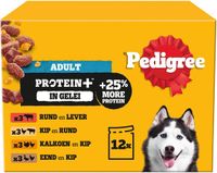 Pedigree Adult Protein+ Selectie In Gelei Maaltijdzakjes Multipack - Natvoer - 12x85 g