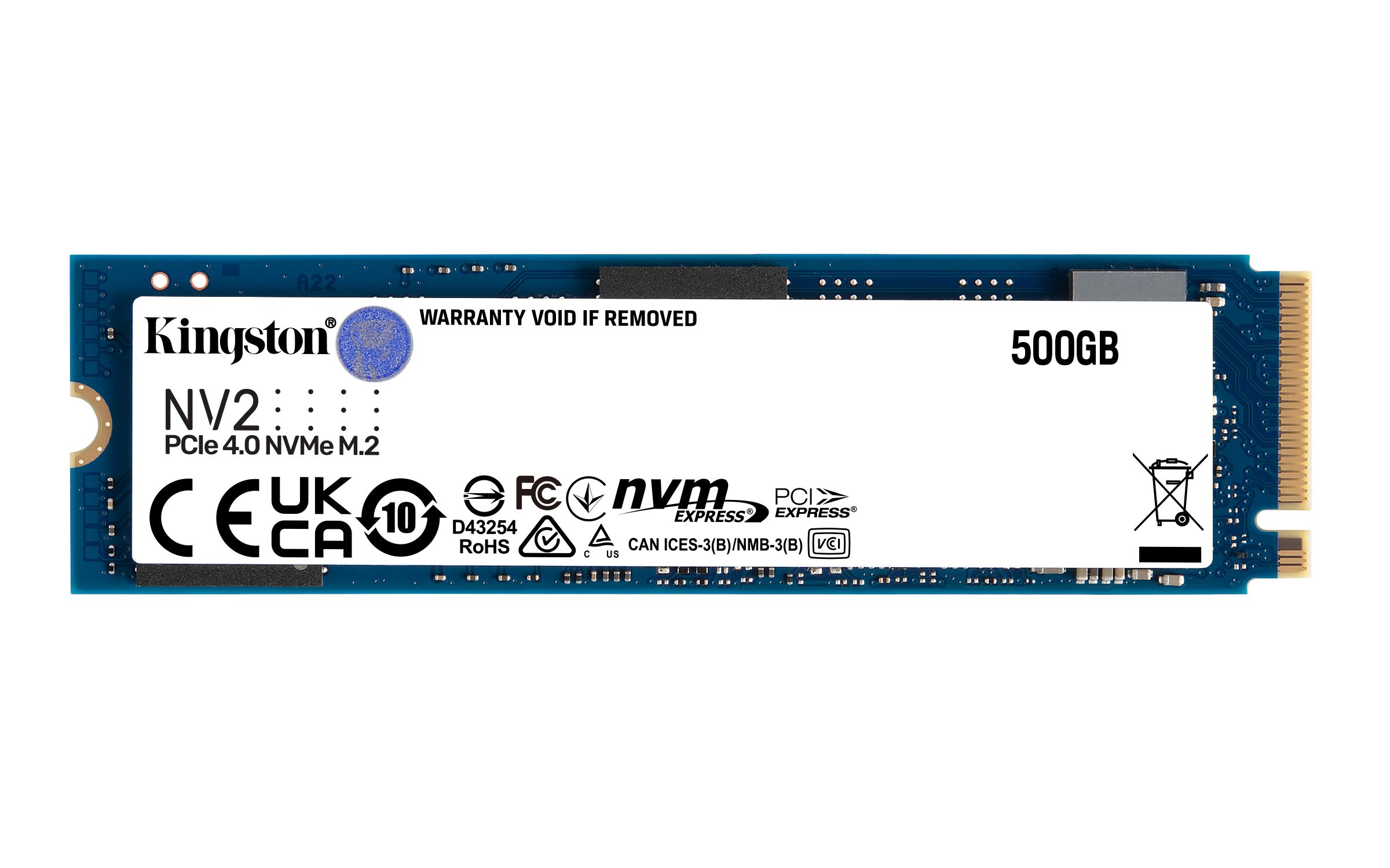 Kingston NV2 500GB M.2 2280 PCIe 4.0 NVMe SSD