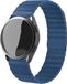 Strap-it Samsung Galaxy Watch Active leren loop bandje - donkerblauw