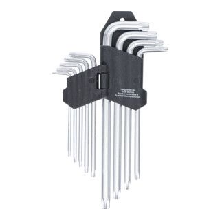 BGS Do it yourself haakse steeksleutelset lang T-profiel (voor Torx) T10 - T50 9 dlg.