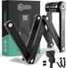 Cylindre Serrure à combinaison, 120 cm, antivol de vélo, antivol pliant, antivol, haute sécurité, incl. support et accessoires, inoxydable, noir