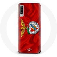Maniacase Hoesje Samsung Galaxy A70 slb benfica rode achtergrond