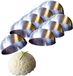 Lily Cook Amuse cloche/garneer vormen - 8x stuks - RVS - D8 x H4 cm
