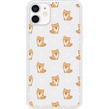 Apple Bedrukt siliconen hoesje compatibel met iPhone 12 Shiba