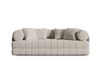Canapé convertible 3 places en velours beige