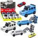 LEAN TOYS Offroad-auto Metaal Verborgen autolicht Geluid Wit Blauw