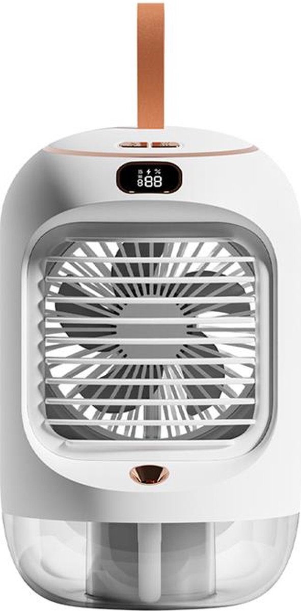 XO XO- MF76 - luchtbevochtiger met ventilator en nachtlamp functie 280ML WIT