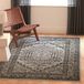 SAFAVIEH Adirondack Collection Accenttapijt - 3' x 5', zilver en zwart, oosters medaillon ontwerp, niet-vergieten en onderhoudsvriendelijk, ideaal voor gebieden met veel verkeer in de hal, woonkamer, slaapkamer (ADR108A)