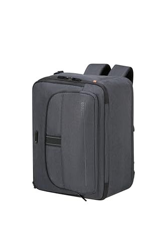American Tourister AT WORK NXT 3-Way Cabinetas 40x30x20 cm - Handbagage met Laptopvak 15.6", Vliegtuig Cabinetas, 26.5 L, Grijs (Grey Melange)