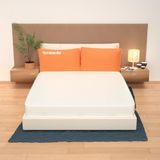 miasuite i sogni italiani Matras voor tweepersoonsbed 160 x 200 cm, hoogte 21 cm, waterschuim en aloë vera, vormvast, medisch apparaat, model: Plus