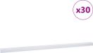 vidaXL - Trapprofielen - 30 st - Zilver - 67 x 3 x 2 cm - Aluminium