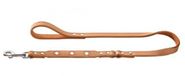 HUNTER hondenlijn SWISS, naturel/beige, rundleer, Zwitsers kruis, 18/100