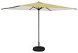 Syfax Tuinparasol met Basis Rechthoekig 2 x 3 m Polyester Geel en Wit