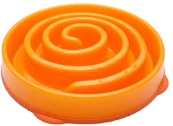 Outward Hound Slo Bowl Fun Feeder - Voerbak - Mini - Oranje