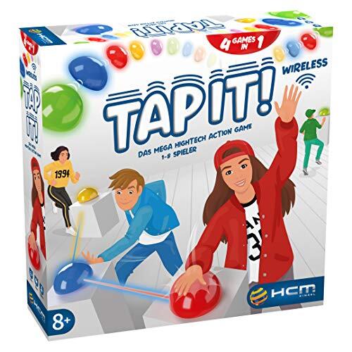 HCM Kinzel HCM55153 55153 Tap it Hightech Action Buzzer Game 4 speelmodi, meerkleurig