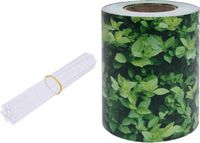 vidaXL Privacyscherm 70x19 cm PVC Bladpatroon Groen