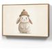 Applique murale Lapin - Chapeau - Oreilles - Beige 100x70 cm