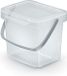 Keden GFT aanrecht afvalbak - transparant - 3L - afsluitbaar - 19 x 17 x 15 cm