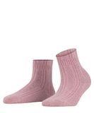 FALKE Bedsock bedsokken voor dames, ademend, klimaatregulerend, geurremmend, angora-wol, dik, geribbeld, warm, zacht, zachte randen, geen druk op het been, 1 paar, Rood (Brick 8770)