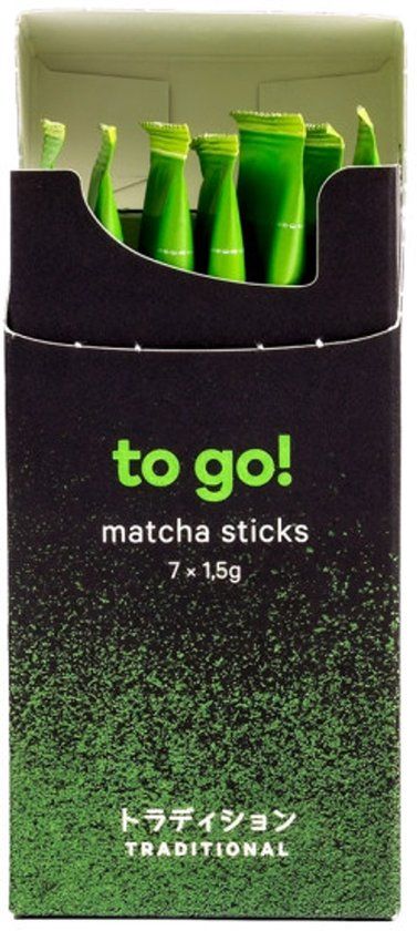 Moya Biologische matcha staafjes To Go! Traditional, 7 stuks