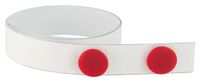 FRANKEN Magneettape, zelfklevend, 500 x 3,5 cm, wit, kunststof, incl. 10 magneten, ST1305