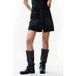 Catwalk Junkie Jupe short en jean boutonnée Noir délavé