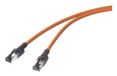 Renkforce RF-6609646 câble réseau Orange 0,5 m Cat6a S/FTP (S-STP) Rond