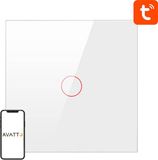 Avatto Interrupteur et variateur Zigbee Touch ZTS02-EU-W1 Simple Tuya (Blanc)