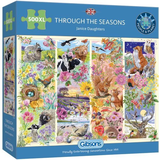 Gibsons Through The Seasons Puzzel (500 XL stukjes)