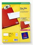 Avery L7551-25 Transparant printeretiket - 4004182967454