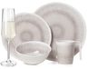 Merkloos 16-delig Melamine Campingservies voor 4 Personen met Glazen